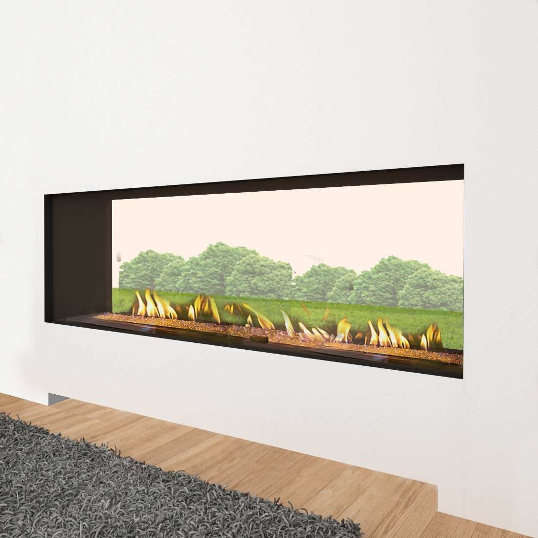 Indoor/Outdoor Tunnel Fireplaces